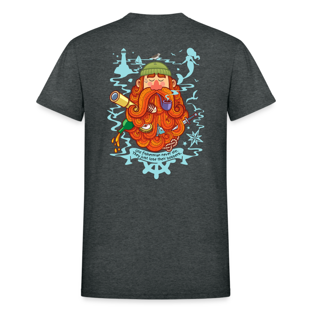 Old Fisherman Unisex T-Shirt - deep heather