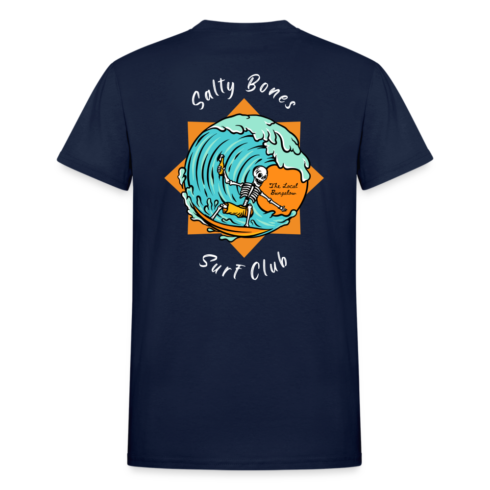 Salty Bones Unisex T-Shirt - navy