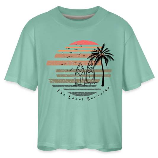 Local Summer Boxy Tee - saltwater