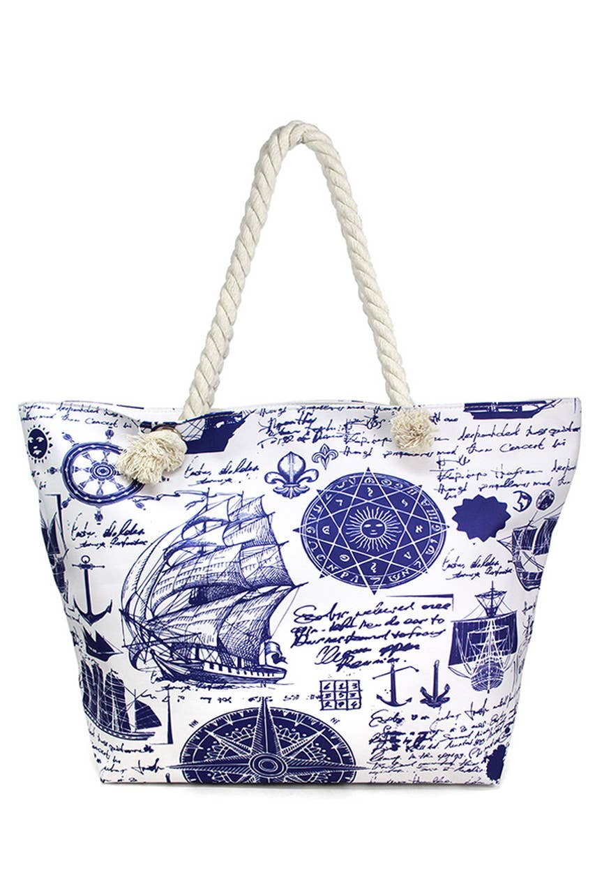 Nautical Sketches Tote Bag