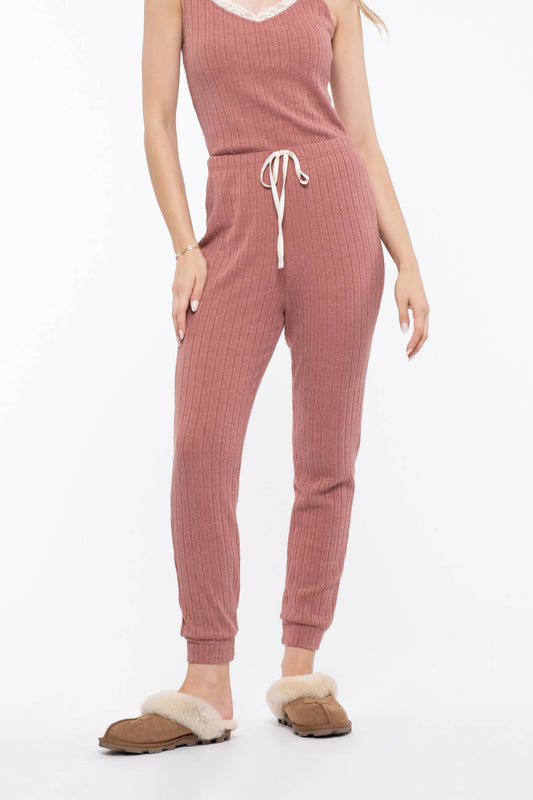 Lazy Days Lounge Pant- Mauve