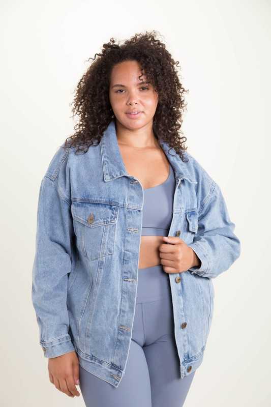 Oceanside Boxy Denim Jacket