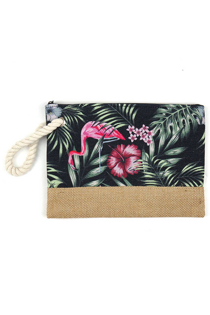 Tropical Flamingo Pouch