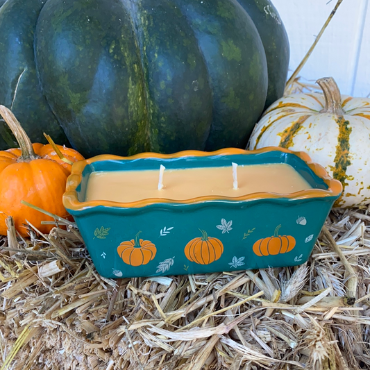 Pumpkin Patch Cake Pan Soy Candle- Pumpkin Pickin