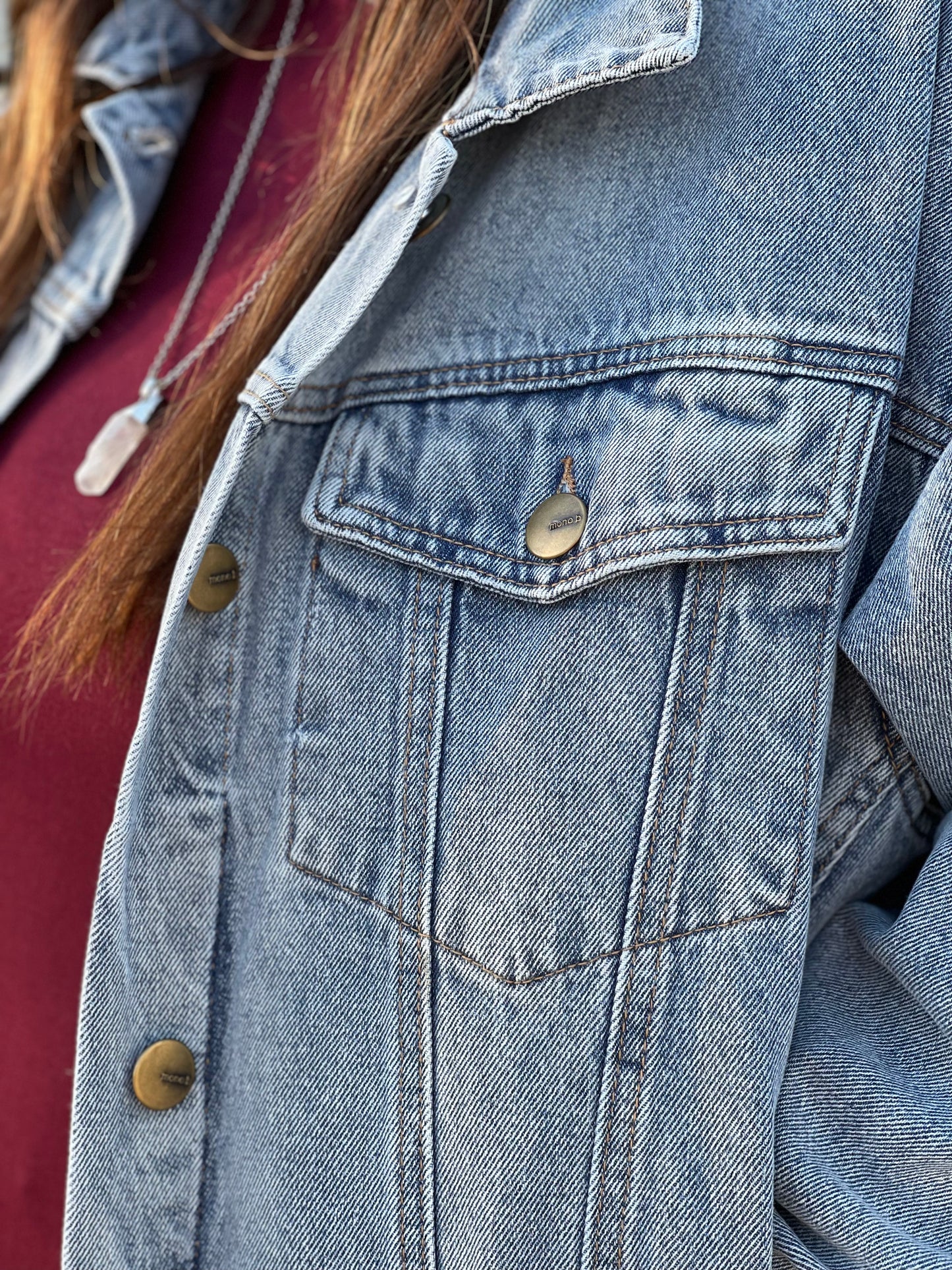 Oceanside Boxy Denim Jacket